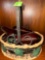Basket with some eggplant decor
