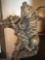 Vintage owl figurine, protecting eggs