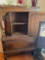 Antique court cabinet buyer, responsible for loading so bring your own help to load solid wood.