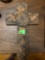 Beautiful stone cross for hanging on wall approximately 9.25 x 15.5 in. the stone is made to look