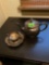 Antique silver plated coffee pot one coffee cup and dish that coffee cup sets in