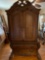 Vintage wooden very heavy bedroom, set the king size headboard, and foot board also comes with a