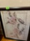 print of flowers signed at the bottom