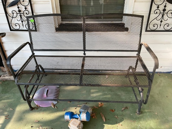 Metal Glider Bench