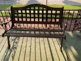 Wooden and Cast iron bench
