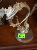 Pewter dragon, figuring