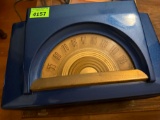 Vintage blue and gold radio