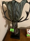 Antique rare brass figural Deer planter.