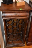 Vintage wine shelf