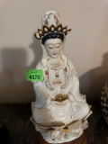 Chinese porcelain Lotus Kwan Guan Yin
