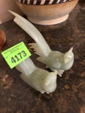 Amazing vintage Jade Bird sculptures