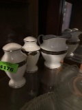 China coffee cups and vases and A pitcher