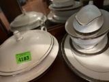 China plates and the gravy bowl appetizer plates.