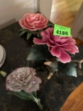 vintage porcelain flowers