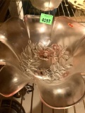 Crystal glass blossom bowl