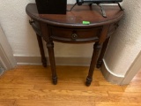 Vintage wall end table with one drawer
