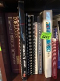 A lot of different kinds of books mostly to do with massages