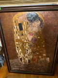 421/2 x 52 long Klimt wall hanging it is called the kiss print on hardboard