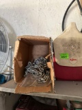 Igloo ice, chest piece of a chain and a little portable sprayer