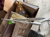 Photo albums, picture frame, a knife and more
