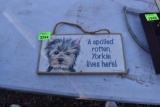 Yorkie home decor sign