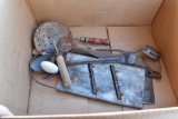 Box of vintage home decor items