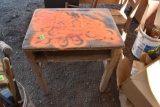Vintage wooden end table