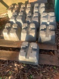 concrete deck blocks.