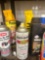 Chemicals on shelves