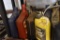 Chemicals on shelves