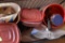 Various tupper ware...items with shop items inside