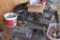 Air compressor accessories and wire, along with nuts and bolts