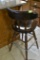 2 wood car stools with backs. Must bring help to load.
