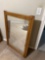 Large wood framed mirror