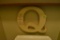 Home decor letter Q