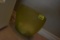 Glass trash can