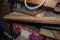 Shelf of wooden picture frames