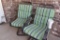 2 outdoor patio chairs with cushions Must bring help to load.