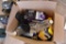 Box of cleaning supplies