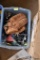 Baseball glove and childrens toys