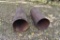2- 19 inch x 4 foot round metal tubes You are bidding 2 times the money Please bring help to load.
