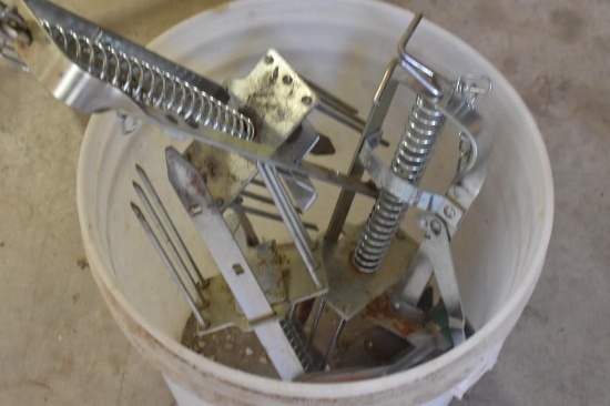 Bucket of mole traps