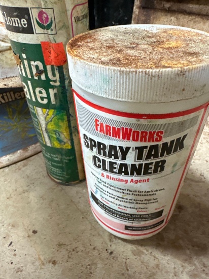 Spray tank cleaner, crabgrass killer, tempo, pruner sealer, gofher bait, more