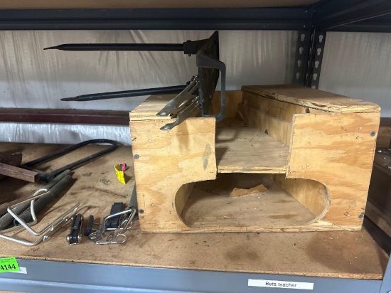 Various items on shop shelf