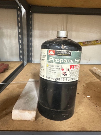 paint pole, propane bottle, hanger, stone to work tile