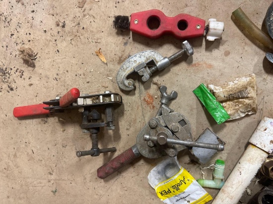 Plumbing tools and copper tubing battery post cleaner