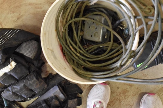 Electrical cord and basketball
