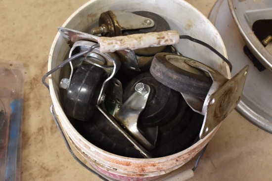 Bucket of casters
