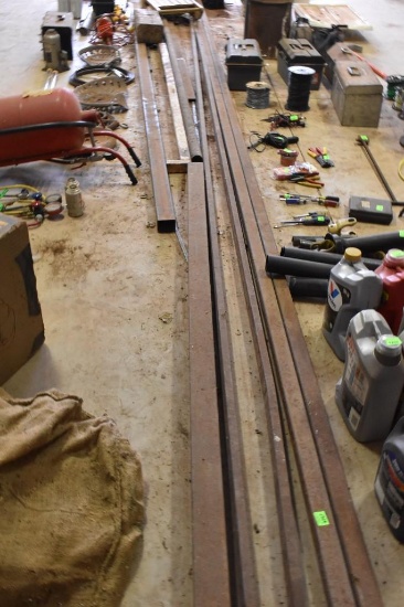 Metal pieces 2 - 2 x 2 by 24 ft 1 - 3 x 3 by 8.5 ft 2 - 3/4 x 2 x 20 ft 1- 3 x 3 by 15 You are