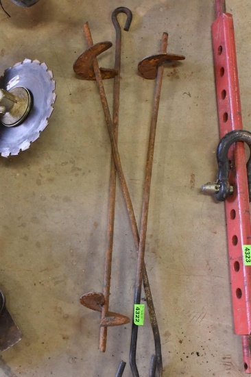anchor rods to screw in ground